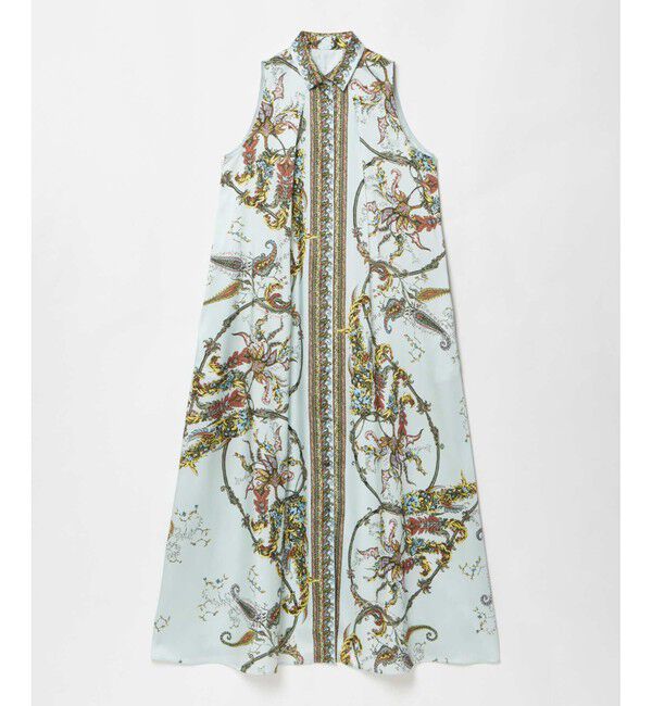 allureville「RATTIスカーフプリントノースリーブワンピース」|ワンピース|