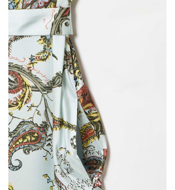 allureville「RATTIスカーフプリントノースリーブワンピース」|ワンピース|