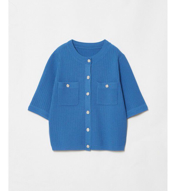 LOULOU WILLOUGHBY「【LOULOU WILLOUGHBY】ポケット付半袖カーディガン」|カーディガン|