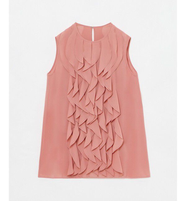 LOULOU WILLOUGHBY「【LOULOU WILLOUGHBY】シフォンラッフルブラウス」|シャツ・ブラウス|