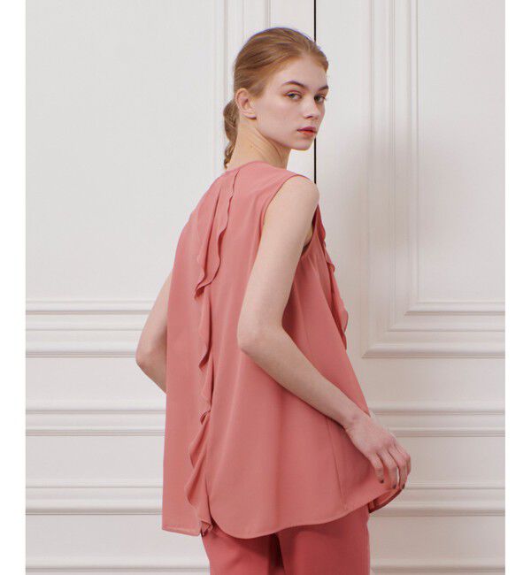 LOULOU WILLOUGHBY「【LOULOU WILLOUGHBY】シフォンラッフルブラウス」|シャツ・ブラウス|