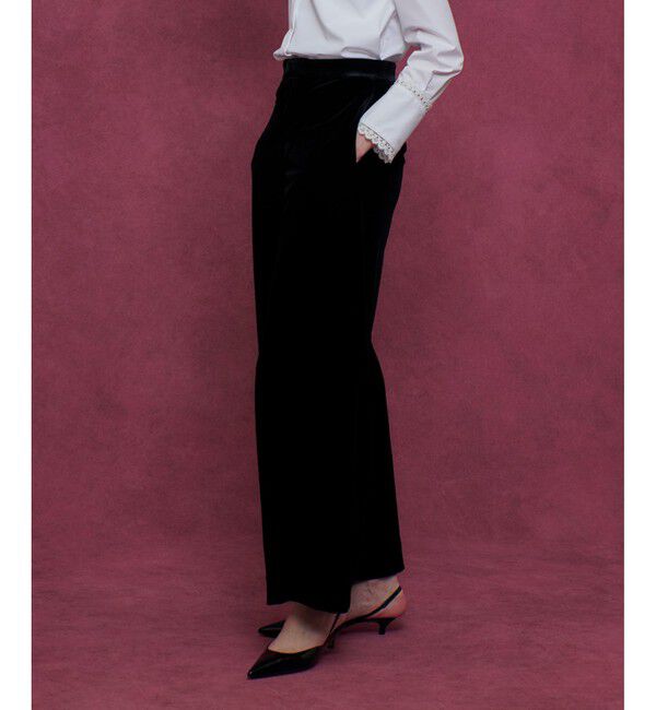 LOULOU WILLOUGHBY「【LOULOU WILLOUGHBY】トリアセベロアパンツ」|チノ|