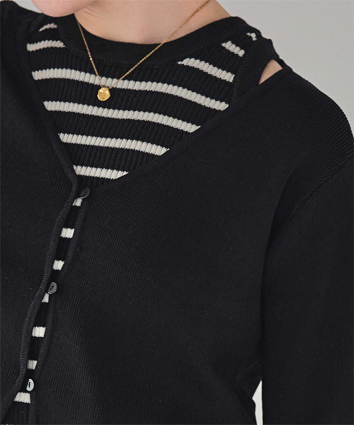 titivate「タンクトップセットVネックカーディガン」|ニット・セーター|