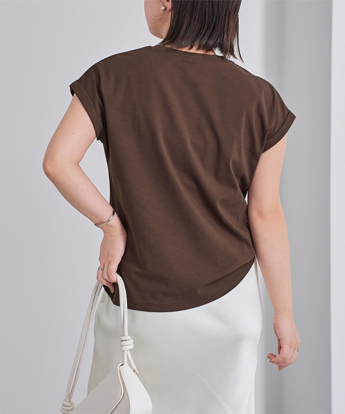 ur's「汗染み防止ダブルカフスTシャツ」|Tシャツ・カットソー|