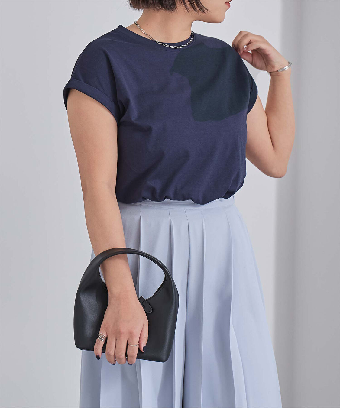 ur's「汗染み防止ダブルカフスTシャツ」|Tシャツ・カットソー|