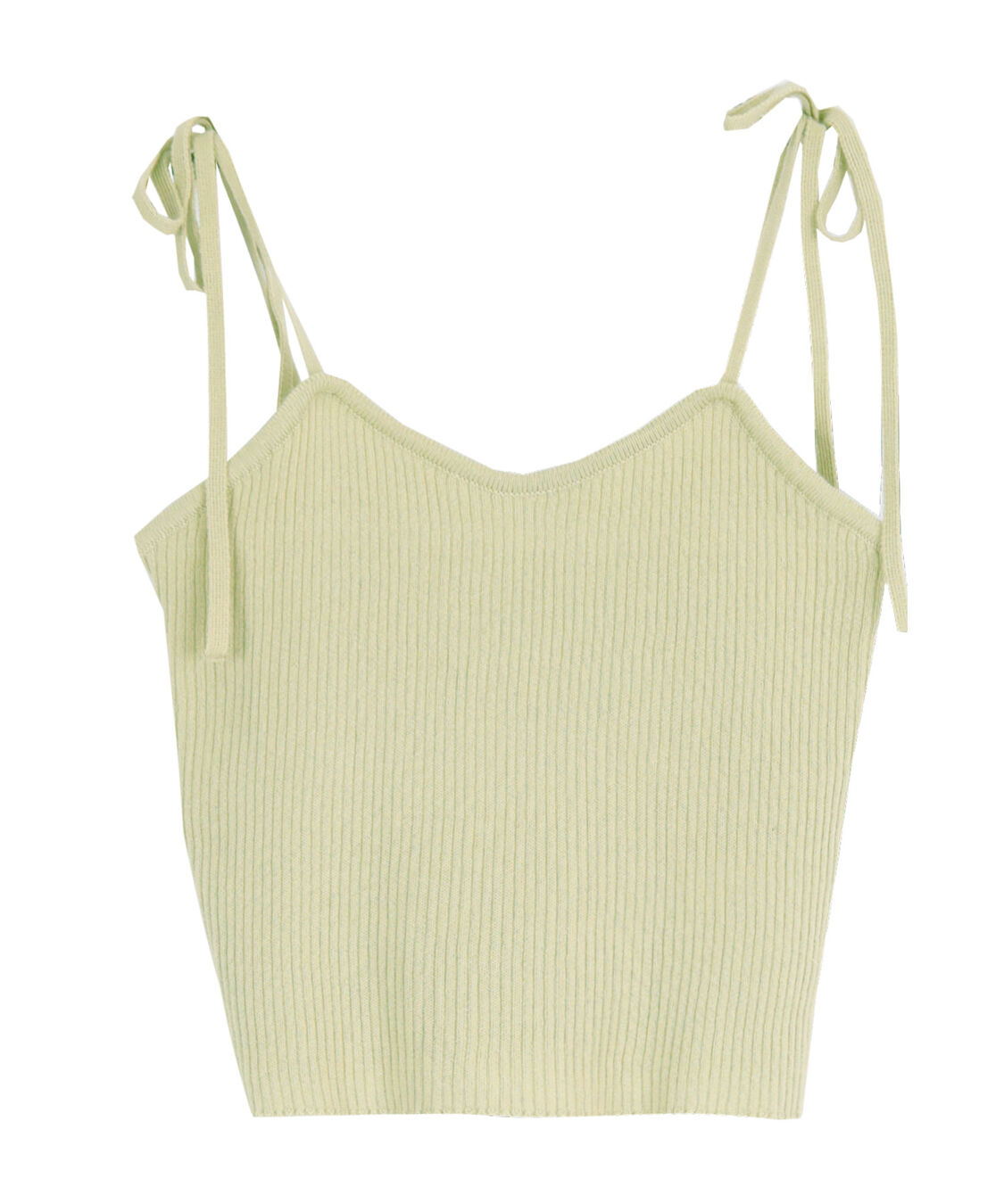 titivate「ショルダーリボンキャミソール」|キャミソール|ライトグリーン
