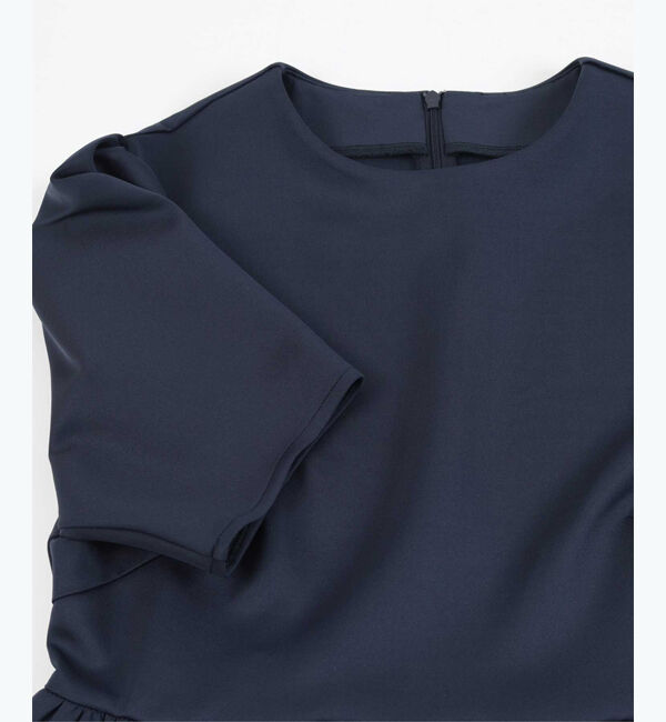 ur's「【yukiさんコラボアイテム】ボンディングパフスリーブギャザーフレアワンピース」|ワンピース|