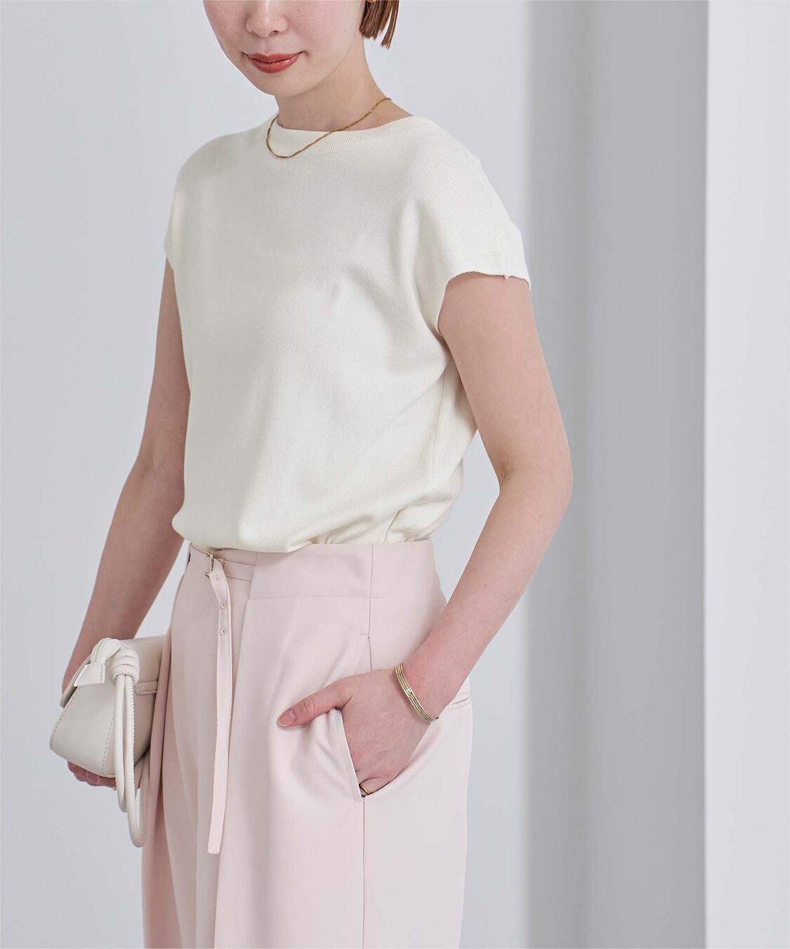 ur's「プチハイネックフレンチスリーブニット」|ニット・セーター|