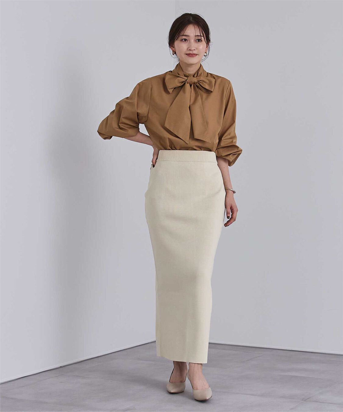 ur's「スポンディッシュ美シルエットニットタイトスカート」|スカート|