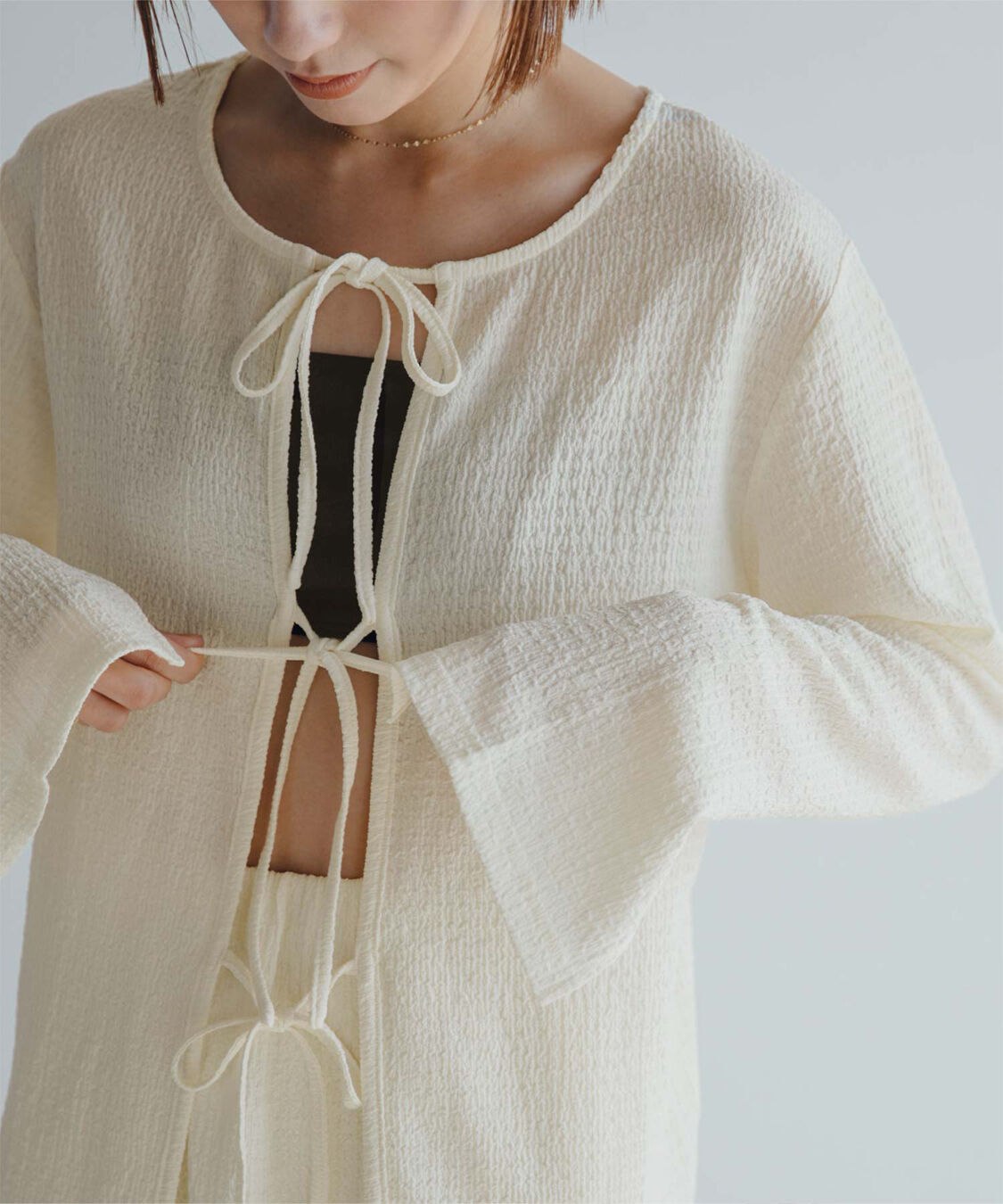 ur's「【黒川翼さんコラボアイテム】前後2wayトップス&times;スカートセットアップ/ラッシュガード」|シャツ・ブラウス|