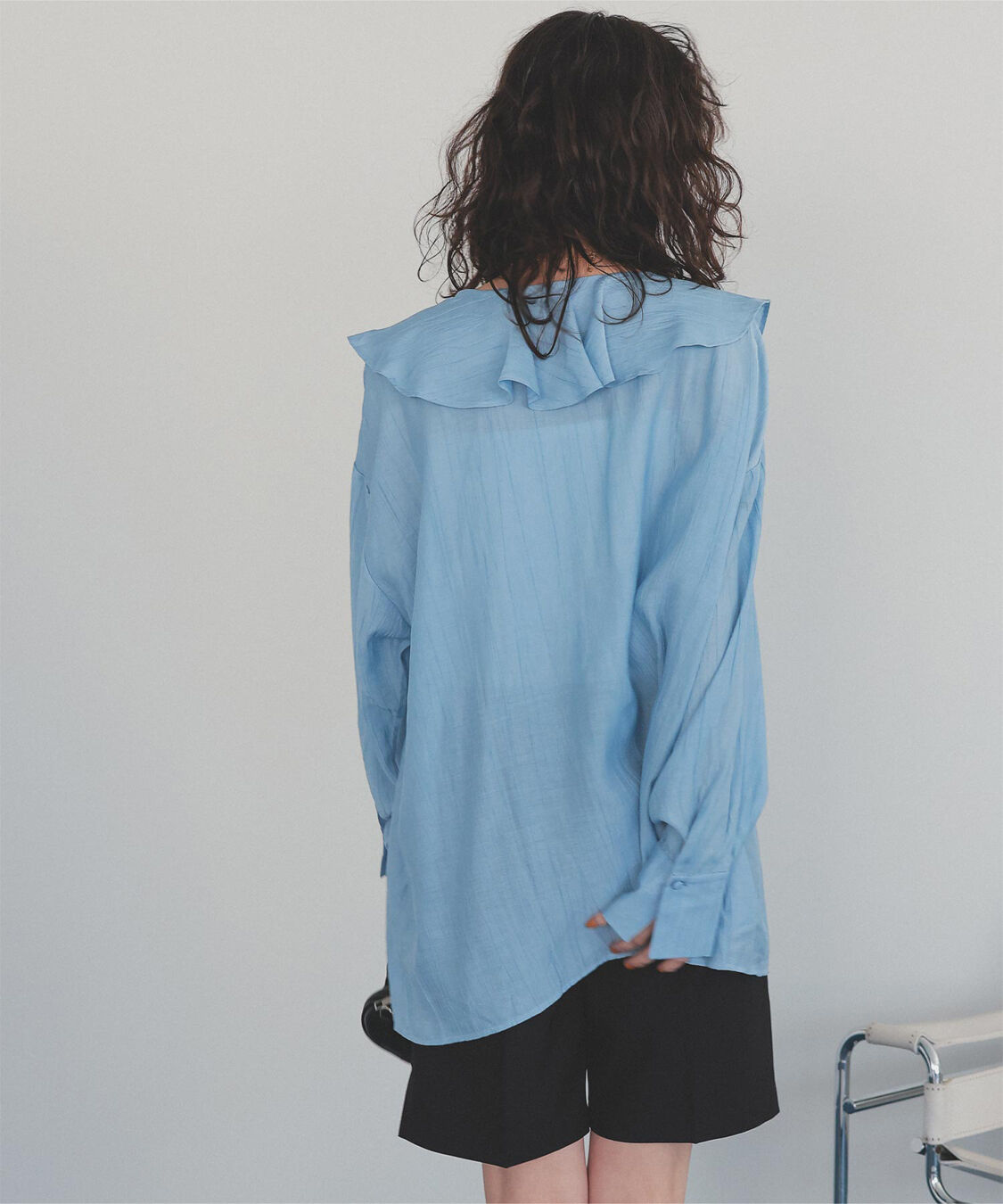 titivate「フリルカラーオーバーブラウス」|シャツ・ブラウス|