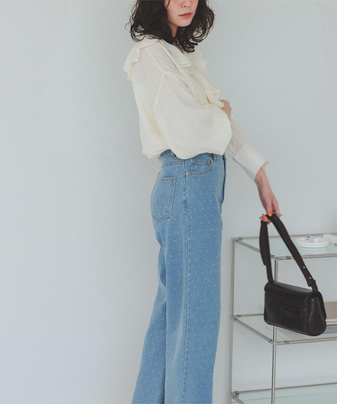 titivate「フリルカラーオーバーブラウス」|シャツ・ブラウス|