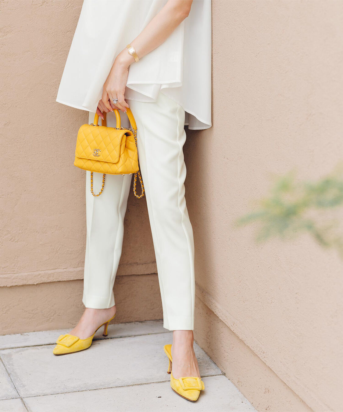 ur's「【星玲奈さんコラボアイテム】ハイウエストスリムパンツ」|スラックス|