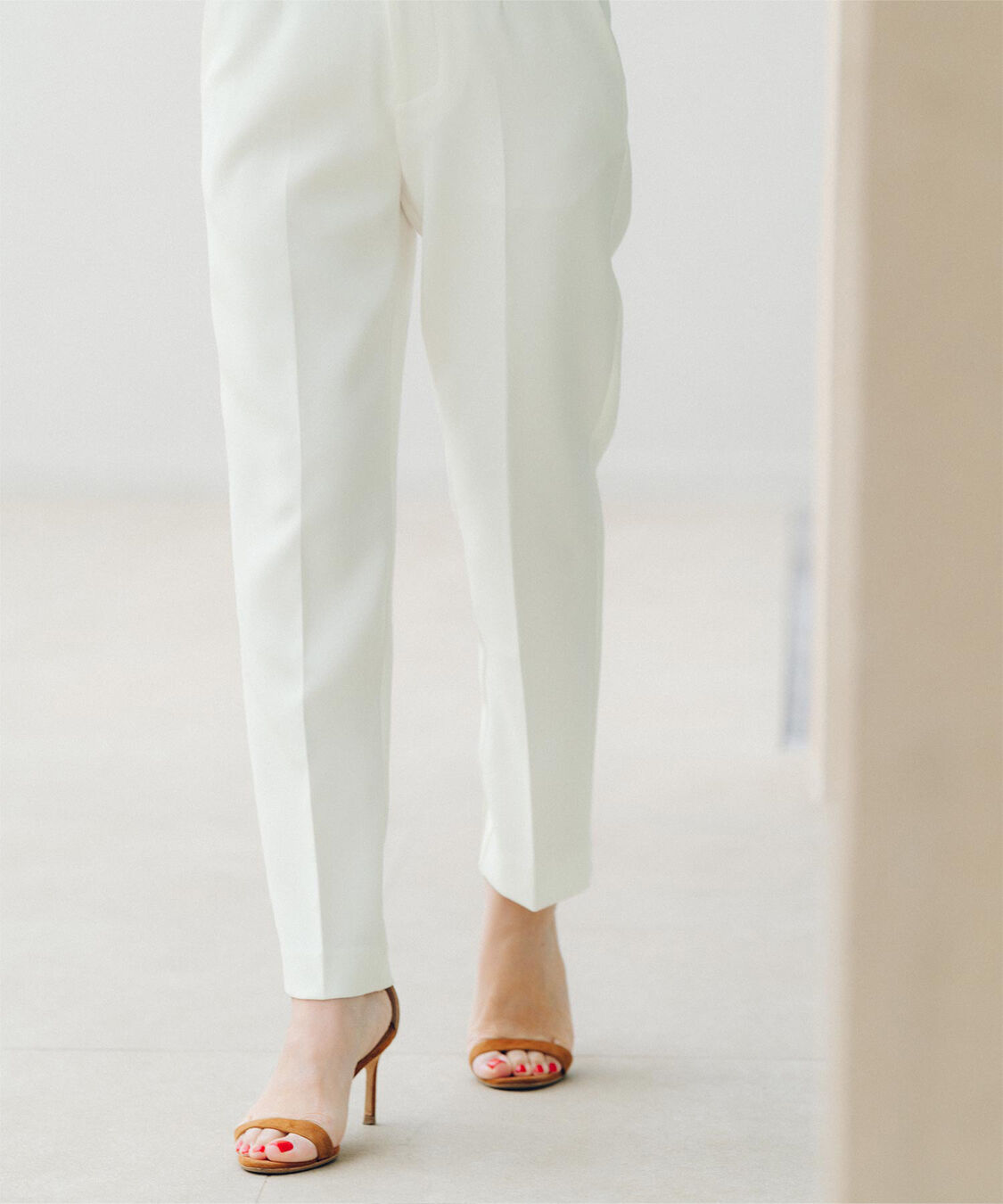 ur's「【星玲奈さんコラボアイテム】ハイウエストスリムパンツ」|スラックス|