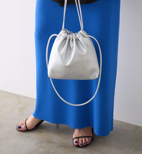  「フェイクレザー巾着バッグ」|ショルダー・メッセンジャー|