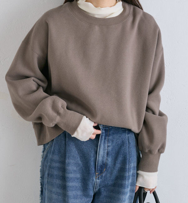  「ナイロンチュールベロアハイネックトップス」|プルオーバー|