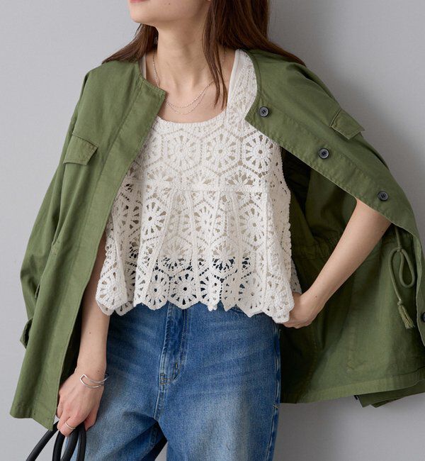  「カギ針編み風ビスチェ」|ニット・セーター|