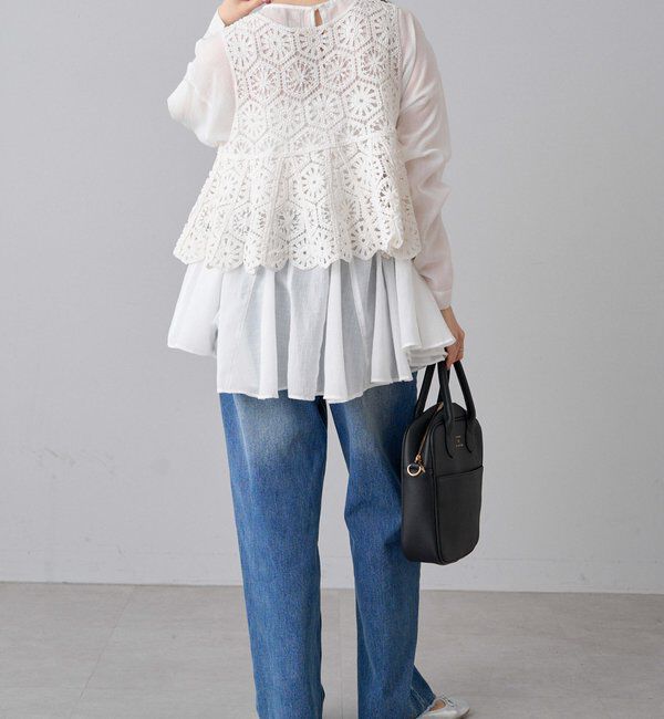  「カギ針編み風ビスチェ」|ニット・セーター|