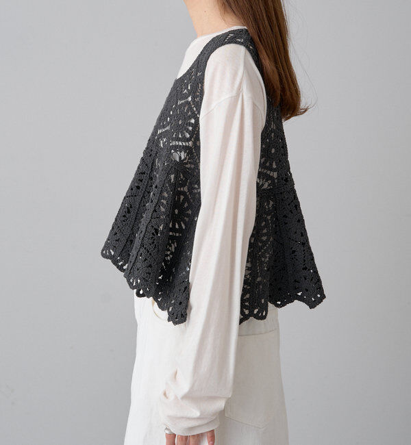  「カギ針編み風ビスチェ」|ニット・セーター|