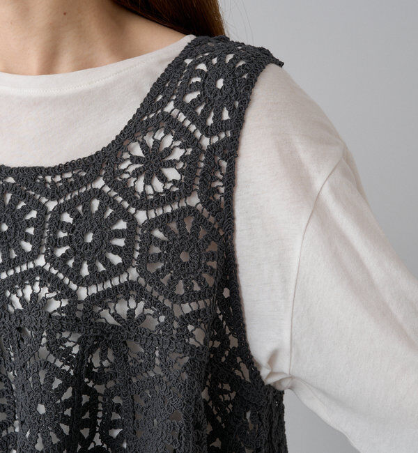  「カギ針編み風ビスチェ」|ニット・セーター|