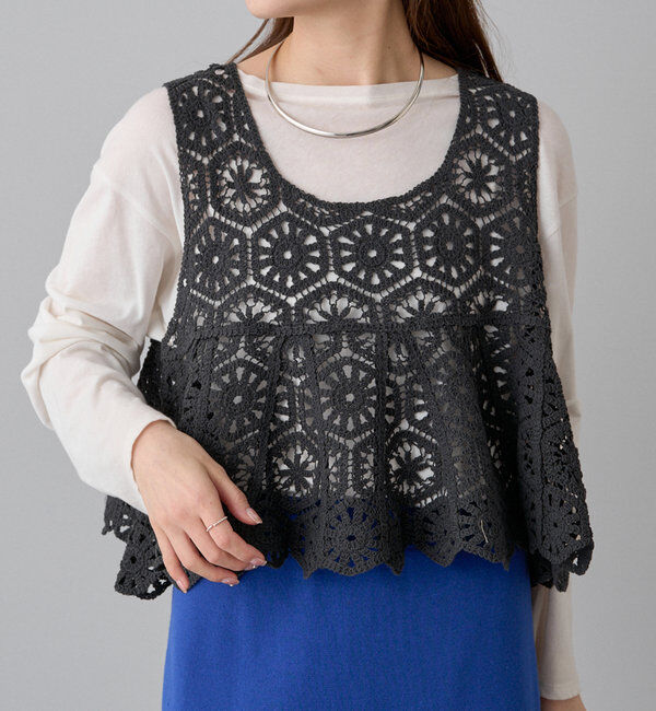  「カギ針編み風ビスチェ」|ニット・セーター|