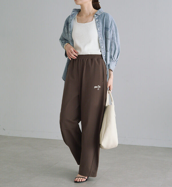  「【接触冷感+抗菌】カーブシルエットカットソーパンツ」|その他|