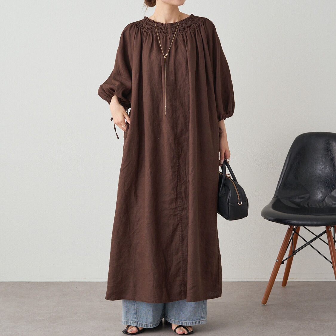  「リネンワンピース」|ワンピース|
