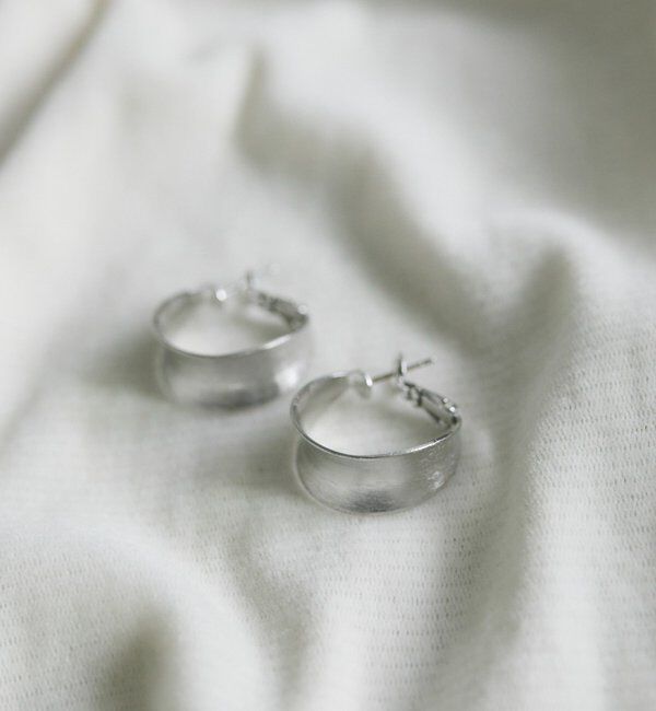  「メタルフープピアス」|ピアス|