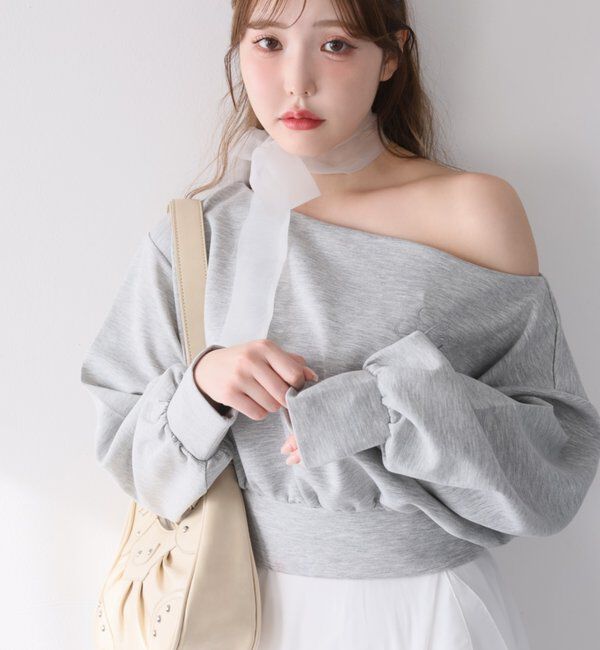  「スタッズ付きシャーリングホーボーバッグ」|ショルダー・メッセンジャー|