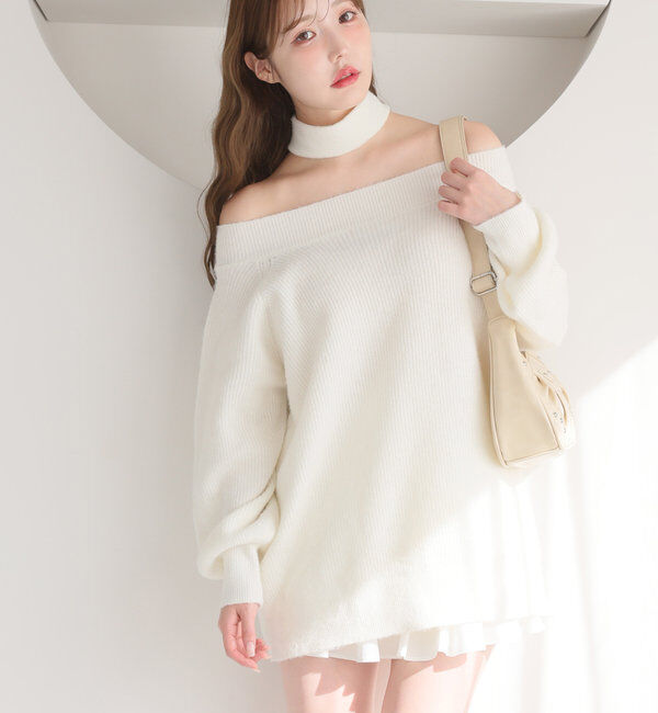  「スタッズ付きシャーリングホーボーバッグ」|ショルダー・メッセンジャー|