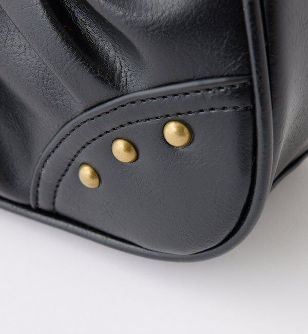  「スタッズ付きシャーリングホーボーバッグ」|ショルダー・メッセンジャー|