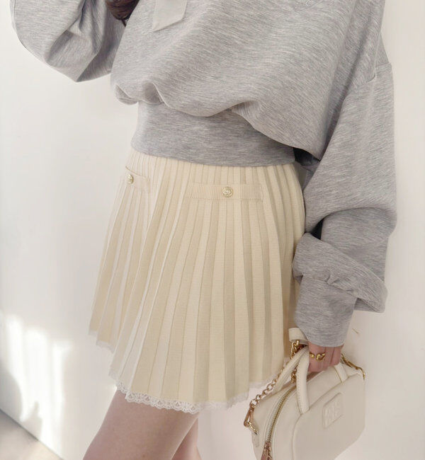  「ロゴ入りニットセットアップ」|ワンピース|