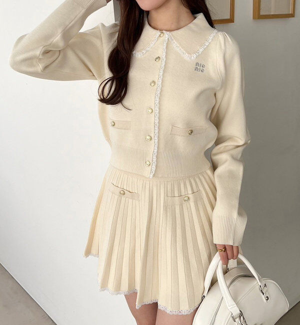  「ロゴ入りニットセットアップ」|ワンピース|