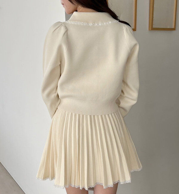  「ロゴ入りニットセットアップ」|ワンピース|