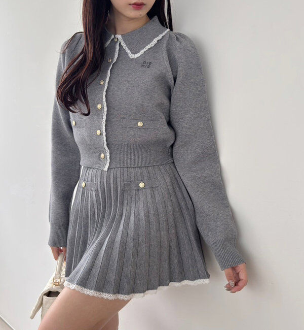  「ロゴ入りニットセットアップ」|ワンピース|