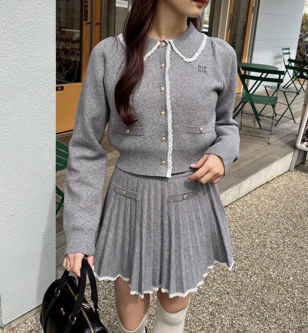  「ロゴ入りニットセットアップ」|ワンピース|