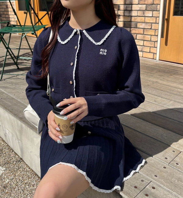  「ロゴ入りニットセットアップ」|ワンピース|