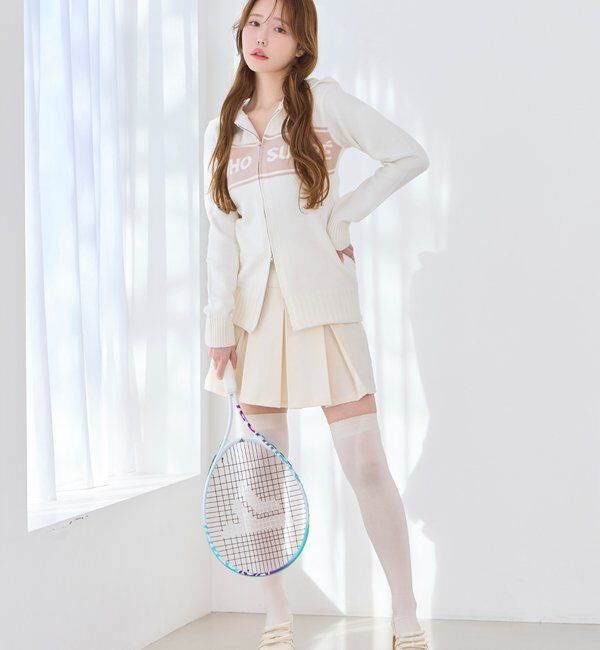  「ジップロゴジャガードニット」|ニット・セーター|