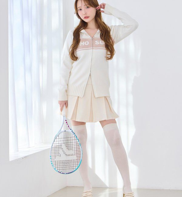  「ジップロゴジャガードニット」|ニット・セーター|