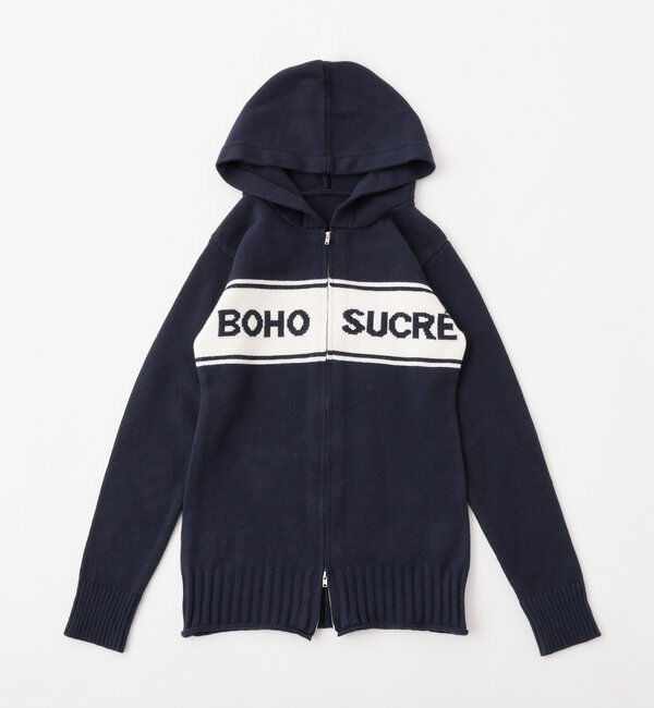  「ジップロゴジャガードニット」|ニット・セーター|