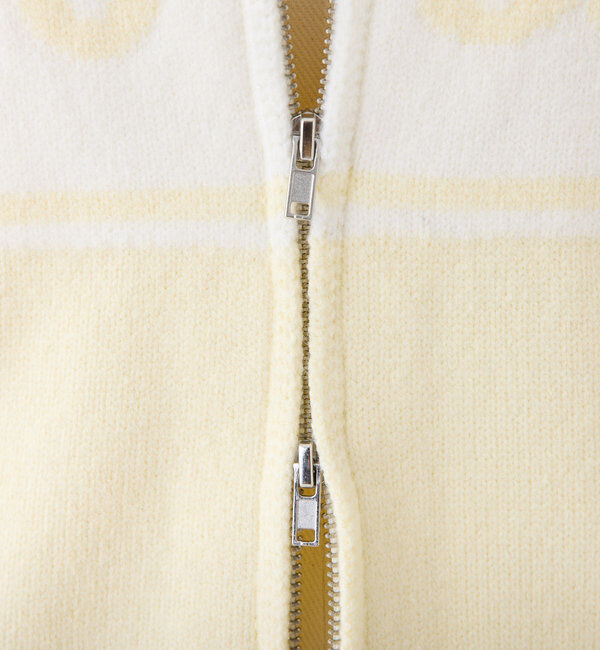  「ジップロゴジャガードニット」|ニット・セーター|