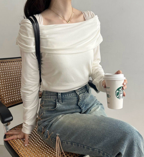  「オフショルトップス」|プルオーバー|