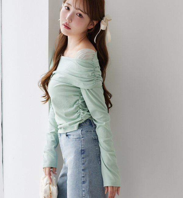  「オフショルトップス」|プルオーバー|