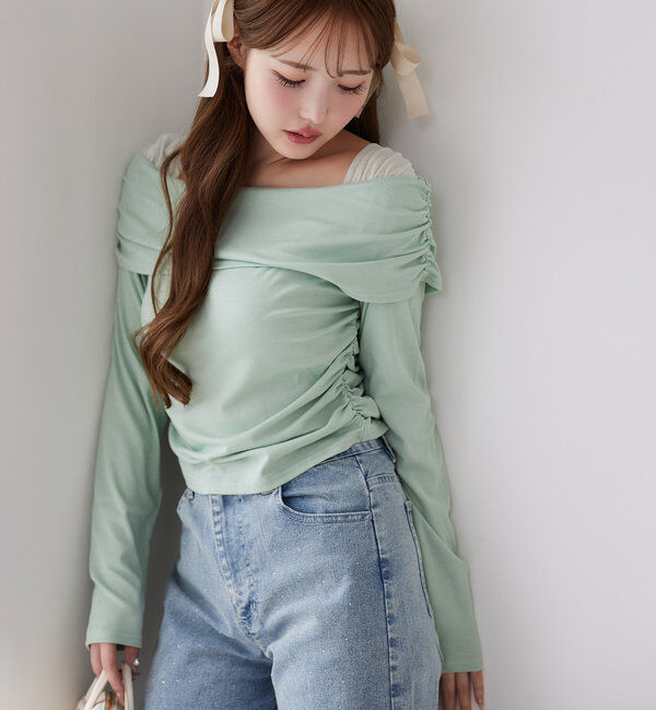  「オフショルトップス」|プルオーバー|