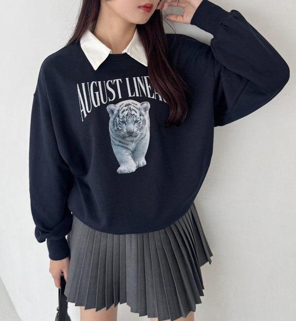  「アソートスウェット」|プルオーバー|ネイビー