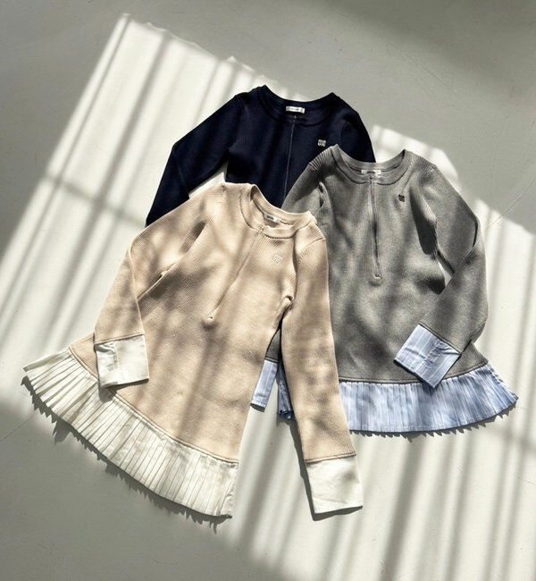  「Nono企画/ドッキングプリーツワンピ」|ワンピース|