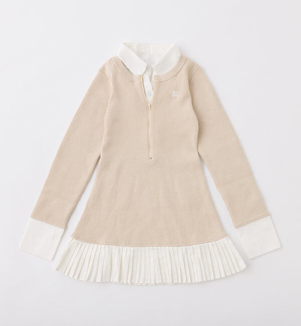  「Nono企画/ドッキングプリーツワンピ」|ワンピース|