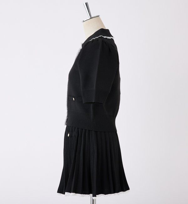  「ポロ襟半袖ニットセットアップ」|ワンピース|