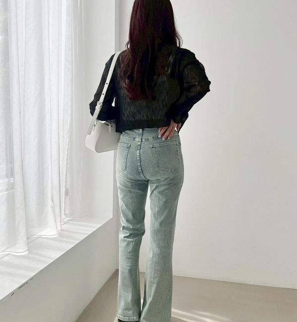  「ホック付きシアーカーデ」|ニット・セーター|