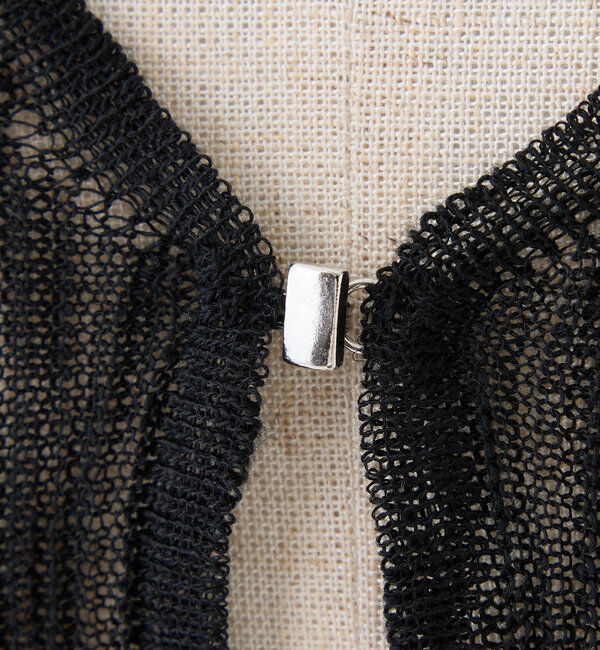  「ホック付きシアーカーデ」|ニット・セーター|